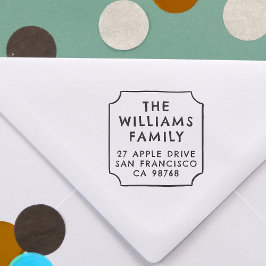 Moderne Rücksendeadresse von Handzeichnungen Gummistempel