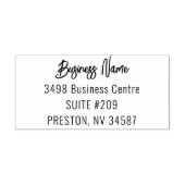 Moderne Rücksendeadresse von Unternehmensnamen für Gummistempel (Prägung)