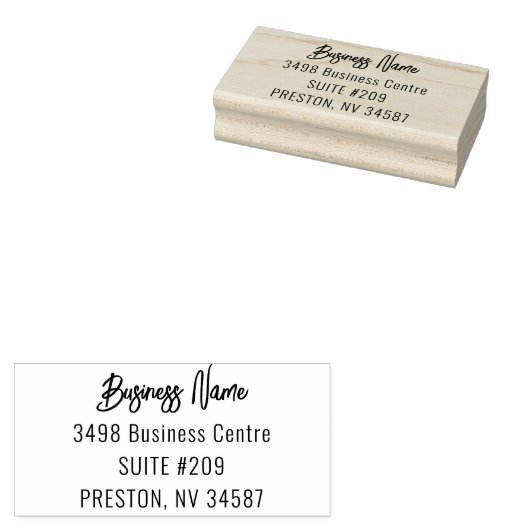 Moderne Rücksendeadresse von Unternehmensnamen für Gummistempel (Stempel)