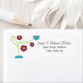 Moderne Rücksendeadressen-Aufkleber (Insitu)