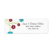 Moderne Rücksendeadressen-Aufkleber (Vorne)
