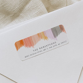 Moderne Rücksendeadressen-Aufkleber