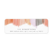 Moderne Rücksendeadressen-Aufkleber (Vorne)