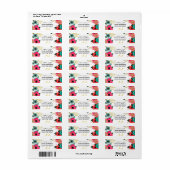 Moderne Rücksendeadressen-Aufkleber (Vorne)