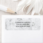 Moderne Rücksendeadressen-Aufkleber aus Marmor (Insitu)