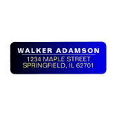 Moderne Rücksendeadressen-Aufkleber für Firmenname (Vorne)