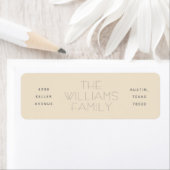 Moderne Rücksendeadressen-Aufkleber mit drei Säule (Insitu)