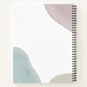Moderne Ruhe | Personalisiertes modernes Notebook Notizblock (Rückseite)
