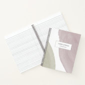 Moderne Ruhe | Personalisiertes modernes Notebook Notizblock (Innenseite)