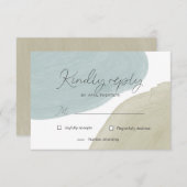 Moderne Ruhe | UAWG Response Card RSVP Karte (Vorne/Hinten)