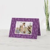 Moderne Ruhe und Freude FotoCollage Feiertagskarte (Rückseite)