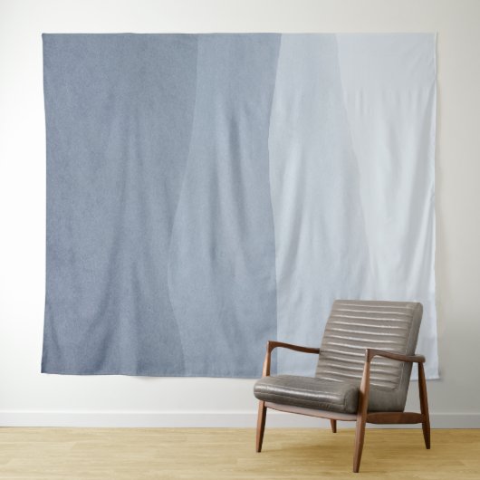 Moderne, ruhige, grau-weiße Ebene 5 Wandteppich (Beispiel (Horizontal))