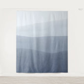 Moderne, ruhige, grau-weiße Ebene 5 Wandteppich (Vorderseite)