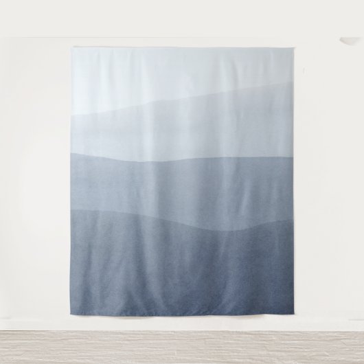 Moderne, ruhige, grau-weiße Ebene 5 Wandteppich (Vorderseite)