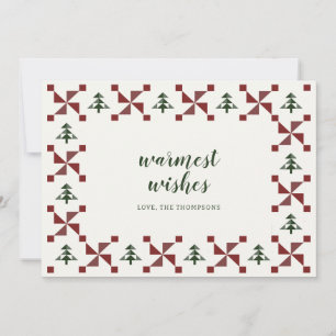 Moderne, ruhige Weihnachtsbaume Weihnachtsfeiertag Einladung