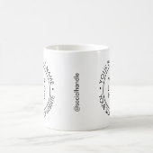 Moderne runde Geschäftslogo-Werbung Kaffeetasse (Mittel)
