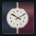 Moderne Runde Kunst-Déco Quadratische Wanduhr<br><div class="desc">Großartiges Uhrendesign. Du wirst es wie andere Liebe bekommen. Sie können dieses Design auch für andere Produkte verwenden,  die Sie mögen,  oder Ihren Text anpassen und hinzufügen. Folgen Sie mir für mehr. Vielen Dank. Ich wünsche Ihnen einen schönen Tag.</div>