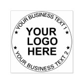 Moderne runde Logostempel. Benutzerdefinierte Gesc Permastempel (Design)