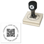 Moderne runde QR-Code-Geschäftsbranding-Design Gummistempel (Stempel)