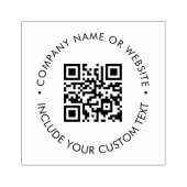 Moderne runde QR-Code-Geschäftsbranding-Design Gummistempel (Prägung)