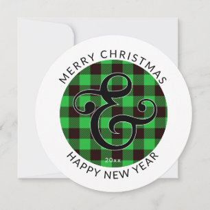 Moderne Runde, Weihnachten Ampersand & Grün Kari