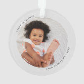 Moderne Rundlaufbahn 2 Foto Acryl Ornament (Rückseite)