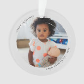 Moderne Rundlaufbahn 2 Foto Acryl Ornament (Vorderseite)