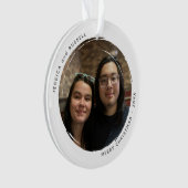 Moderne Rundlaufbahn 2 Foto Acryl Ornament (Vorderseite)