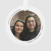 Moderne Rundlaufbahn 2 Foto Acryl Ornament (Vorderseite)