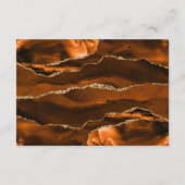 Moderne Rust Agate Hunter Green Wedding Details Begleitkarte (Rückseite)