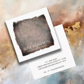 Moderne Rust Earring Display Card Quadratische Visitenkarte