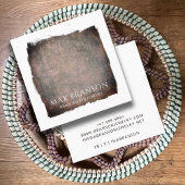 Moderne Rust Earring Display Card Quadratische Visitenkarte