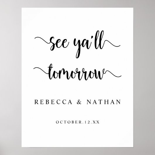 Moderne Rustik, Bis morgen Poster (Vorne)