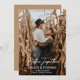 Moderne Rustikal besser Foto Verlobung Ann Ankündigung