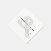 Moderne rustikale Ampere und Hochzeitspapier Napki Serviette (Ecke)