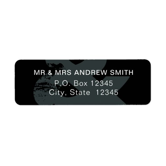 Moderne rustikale Ampere und Rücksendeadressen-Auf (Vorne)