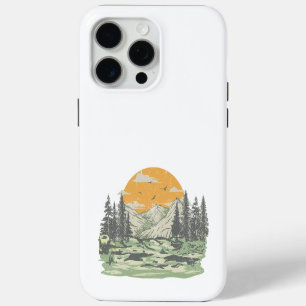Moderne rustikale Bergwälder Case-Mate iPhone Hülle