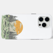 Moderne rustikale Bergwälder Case-Mate iPhone Hülle (Rückseite (Horizontal))