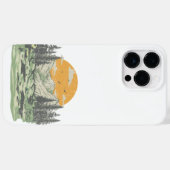 Moderne rustikale Bergwälder Case-Mate iPhone Hülle (Rückseite (Horizontal))