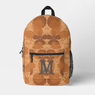 Moderne rustikale Blätter 6 Bedruckter Rucksack