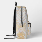 Moderne rustikale Blätter 8 Bedruckter Rucksack (Links)