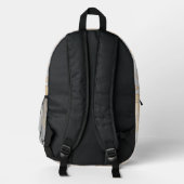 Moderne rustikale Blätter 8 Bedruckter Rucksack (Rückseite)