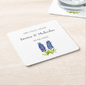 Moderne rustikale Bluebonnet Custom Boho Geschenke Rechteckiger Pappuntersetzer (angewinkelt)