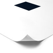 Moderne rustikale Blume der modernen Rose Poster (Ecke)