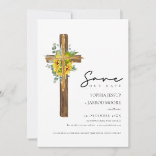 Moderne Rustikale Blume-Hochzeit Save The Date