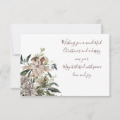 Moderne rustikale Blumenzwiebeln Dankeskarte (Rückseite)