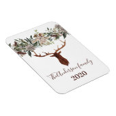 Moderne rustikale Blumenzwiebeln Junggebliebene Ur Magnet (Rechte Seite)