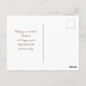 Moderne rustikale Blumenzwiebeln Junggebliebene Ur Postkarte (Rückseite)