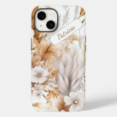 Moderne rustikale Bohemische Wildblumen Case-Mate iPhone Hülle (Rückseite)