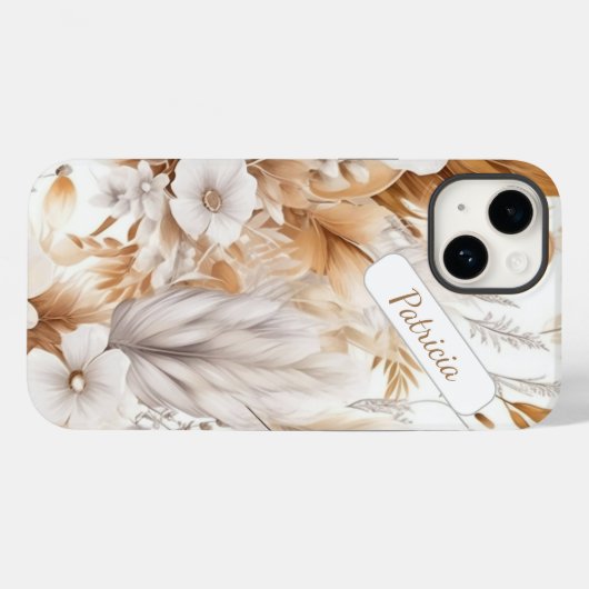Moderne rustikale Bohemische Wildblumen Case-Mate iPhone Hülle (Rückseite (Horizontal))